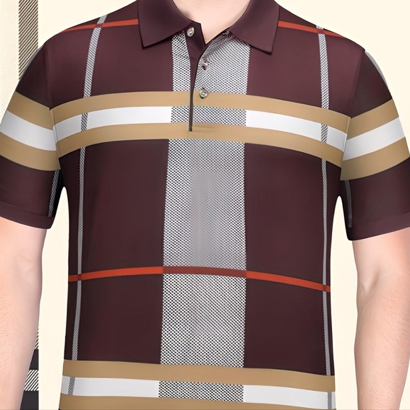 Modern Strechy Men's Polo Shirt - Picture 3 of 3